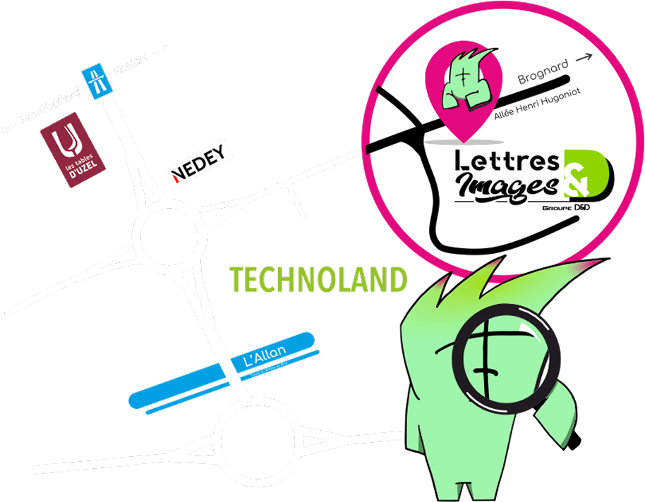 Plan technoland nous trouver