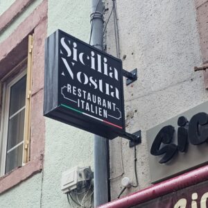 Enseigne drapeau Sicilia nostra